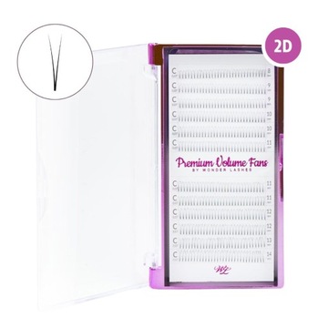 PREMIUM VOLUME FANS 2D C 0.07 MIX WONDER LASHES 360 шт.