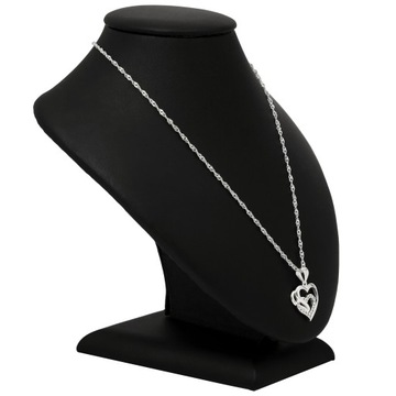 ПОДАРОЧНЫЙ НАБОР НА 18-ЛЕТИЕ ДЕВОЧКИ, ОЖЕРЕЛЬЕ СЕРДЦЕ 925+РОЗА