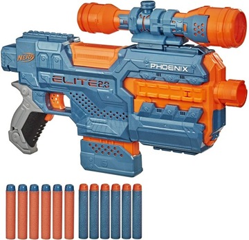 PISTOLET NERF ELITE 2.0 PHOENIX CS-6 AUTOMAT + CELOWNIK