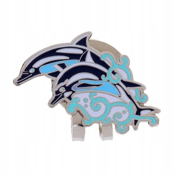 Прочный зажим для шляпы с маркером для мяча для гольфа, подходящим к козырьку.