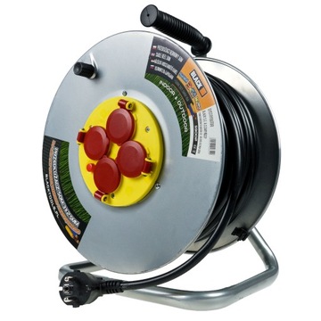 УДЛИНИТЕЛЬ ДЛЯ СТРОИТЕЛЬНОГО БАРАБАНА 50М 3x2,5 НА БАРАБАНЕ