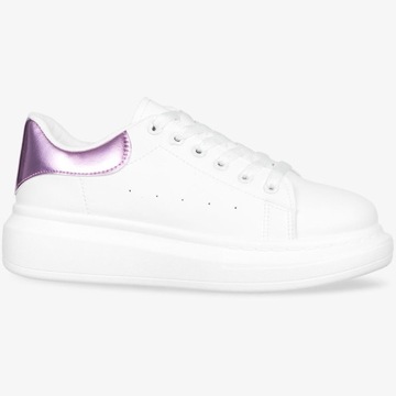 MODNE SNEAKERSY BUTY SPORTOWE LEKKIE PLATFORMA 41