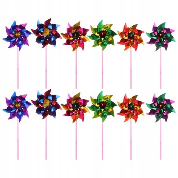 Pinwheel kolorowy mały wiatraczek ręczny 100 szt.
