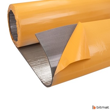 SOUND SOUNDING FOAM ALUMINIUM MAT с клеевым полиуретаном толщиной 10 мм, перегородка двигателя