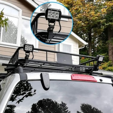 1 КОМПЛЕКТ АВТОМОБИЛЬНЫХ ФАР МОТОЦИКЛ КРОНШТЕЙН