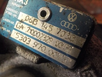 A4 B6 1.8 T 04R 190KM BEX TURBÍNA TURBO 06B145703B 53039700073