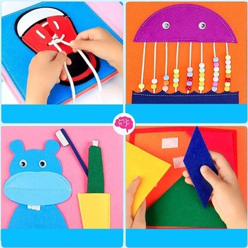 ТИХАЯ КНИГА-ИГРУШКА-УПРАЖНЕНИЕ С МОТИВОМ, ПОДАРОК