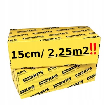 ЭКСТРУДИРОВАННЫЙ РЕЗАК XPS HOCH STYRODUR 15 СМ 2,25 М2 3 ШТ.