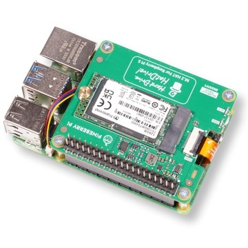 Адаптер PCIe HAT для Raspberry Pi 5 для накопителей NVMe 2230 2242 от Pineberry Pi