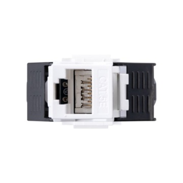 Компьютерная интернет-розетка Simon 10, одинарная RJ45 Cat.5e, белая