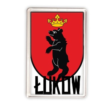 magnes akrylowy herb Łuków