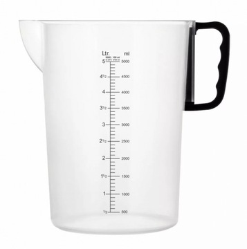 Miarka duży dozownik plastikowy 5000ml / 5l