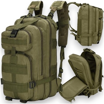 PLECAK MILITARNY WODOODPORNY TAKTYCZNY WOJSKOWY SURVIVAL 38 L USZTYWNIENIE