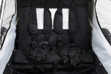 ВЕЛОСИПЕДНЫЙ ПРИЦЕП PRO 3в1, ПОДВЕСНОЙ + РЕМЕНЬ СВЕТОДИОДНОЙ ОСВЕЩЕНИЯ ДЛЯ 2 ЧЕЛОВЕК