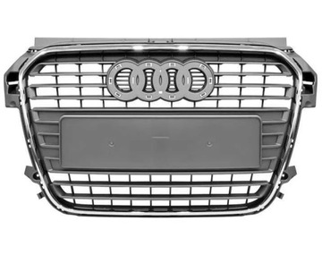AUDI A1 8X 10- PRZED LIFT ATRAPA CŁODNICY GRILL SZARY RAMKA CHROM