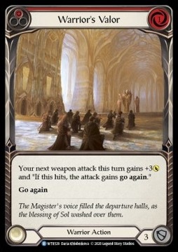 Warrior's Valor (Red) (Rainbow Foil) - FaB