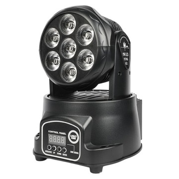 СВЕТОДИОД С ДВИЖУЩЕЙСЯ ГОЛОВКОЙ WASH LED PAR REFLECTOR 7x8W RGBW LED НОВЫЙ