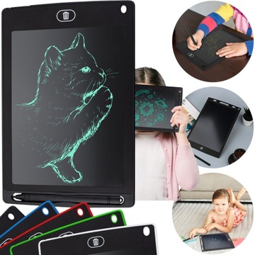 TABLET GRAFICZNY do RYSOWANIA dla DZIECI TABLICA NOTATNIK LCD ZNIKOPIS