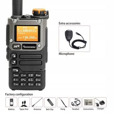 Quansheng UV-K6 krótkofalówka 5W Radio z pasmem