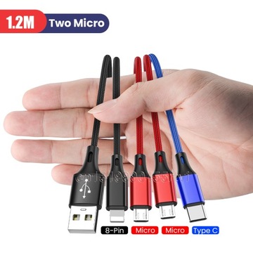 4w1 3w1 kabel USB typu C dla iPhone 14 13 12 11 P