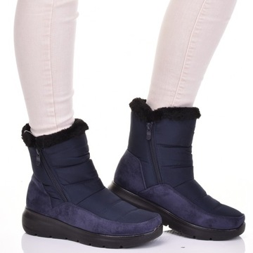 СНЕЖНЫЕ БОТИНКИ ЖЕНСКИЕ ОЧЕНЬ ТЕПЛЫЕ ЗИМНИЕ БОТИНКИ НА МОЛНИИ С МЕХОВОЙ ПОДКЛАДКОЙ