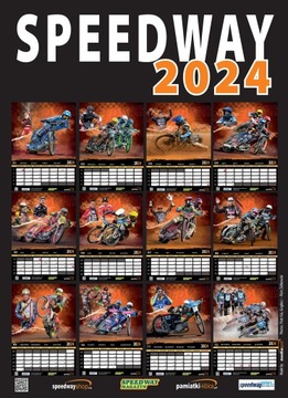 KALENDARZ ŻUŻLOWY 2024 kalendarz speedway żużel - II okładka