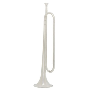 Музыкальный инструмент B Flat Bugle в классическом стиле с мундштуком Scout Silver.