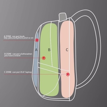 ВРОЦЛАВ Рюкзак Aoking для ноутбука 15,6 см, серый