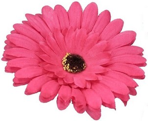 Główka Gerbera średnica 10 cm - AMARANTOWA
