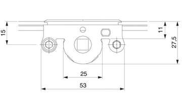 КАССЕТНЫЙ ЗАМОК MACO REPAIR ДЛЯ ОДЕЖДЫ С РУЧКОЙ