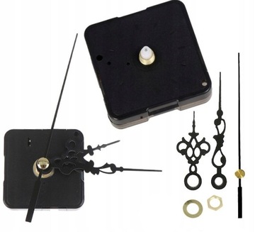 MECHANIZM ZEGARA PŁYNĄCY BEZGŁOŚNY ZEGAR + WSKAZÓWKI GRATIS