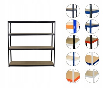 Regał metalowy regał magazynowy garażowy HELIOS premium 213x150x60 4x275kg