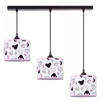 DZIECIĘCA LAMPA WISZĄCA ABAŻUR LISTWA MINNIE