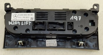 MERCEDES C W204 FACELIFT PANEL VENTILACE KLIMATIZACE TOPENÍ A2049006608