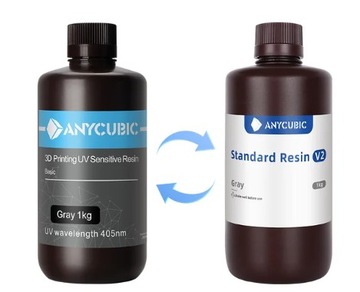 ORYGINALNA ŻYWICA UV ANYCUBIC 1 LITR GREY SZARA