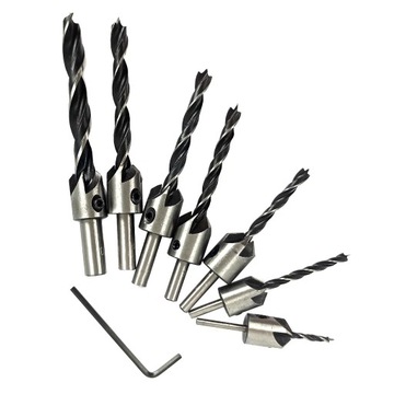 НАБОР СВЕРЛ С ЦЕНКОВЫМИ СВЕРЛАМИ 7 шт.