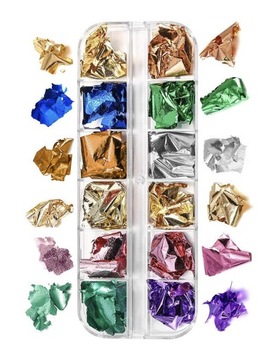 Заполненный стеклянный эффект фольги из -за сломанной стеклянной коробки - нет. 75