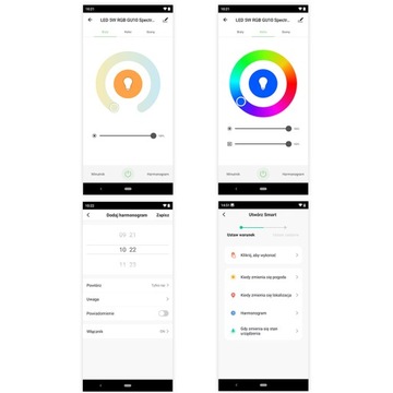 УМНАЯ СВЕТОДИОДНАЯ ЛАМПА 9Вт E-27 WIFI RGB ЦВЕТА 930лм
