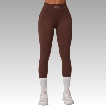 VIVORA CONTOURLIFT WOMEN'S SPORTS PUSH UP MODELLING LEGGINS Brown S