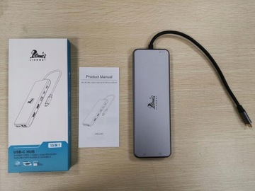 ХАБ USB C ДОК-СТАНЦИЯ 13-в-1 Dual HDMI DP ETHERNET 4K