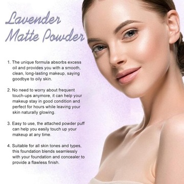 Lavender Matte Powder, матирующая пудра стойкой фиксации.