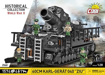 COBI 2560 CZOŁG DZIAŁO KARL-GERÄT 040 ZIU KLOCKI