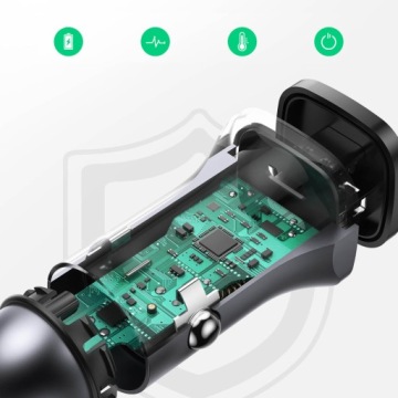 АВТОМОБИЛЬНОЕ ЗАРЯДНОЕ УСТРОЙСТВО UGREEN FAST USB-A/USB-C 12-24В постоянного тока 30Вт PD PPS