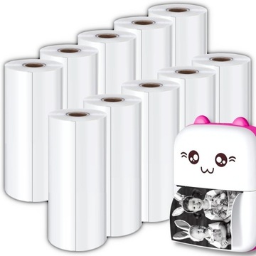 10x PAPIER DO MINI DRUKARKI DRUKUŚ