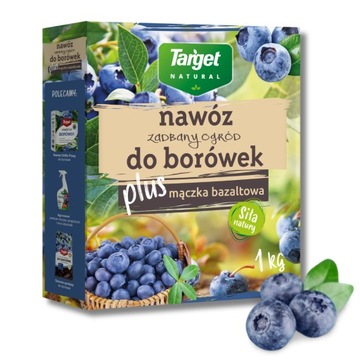 Nawóz Naturalny Do Borówek Plus Mączka Bazaltowa Zadbany OGRÓD TARGET 1 kg