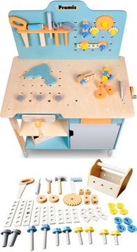 НАБОР «Сделай сам» Большая деревянная мастерская VICE XXL ЯЩИК ДЛЯ ИНСТРУМЕНТОВ