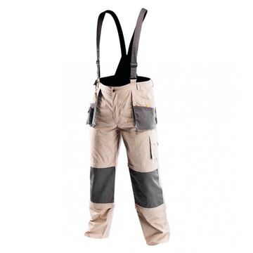 Spodnie robocze na szelkach 6w1 COTTON, rozmiar S/