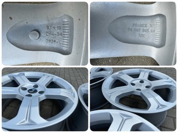 4× DISK HLINÍK CITROEN OE 9680736580 8.0" X 18" 4X108 ET 34