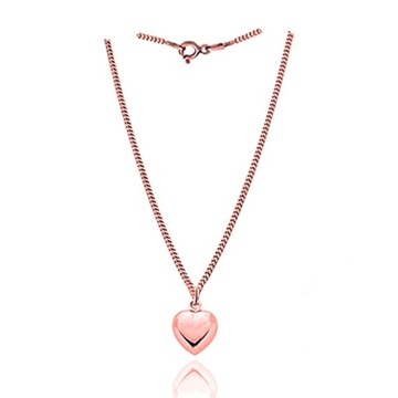NASZYJNIK SERCE SERDUSZKO ŁAŃCUSZEK ROSE GOLD RÓŻ