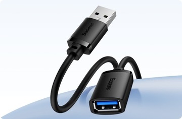 УДЛИНИТЕЛЬНЫЙ КАБЕЛЬ BASEUS USB «МАМА-МАМА» USB 3.0 ПЕРЕДАЧА ДАННЫХ 5 ГБ/С 2 М